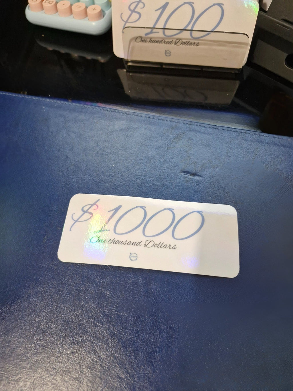 Holographic Cash Placeholders - Denominations Bundle - Cash Stuffing Essentials